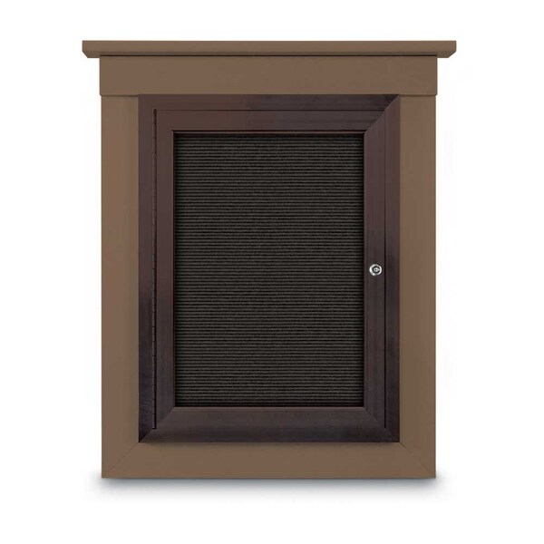 Sliding Glass Enclosed Letterboard, 72"x4